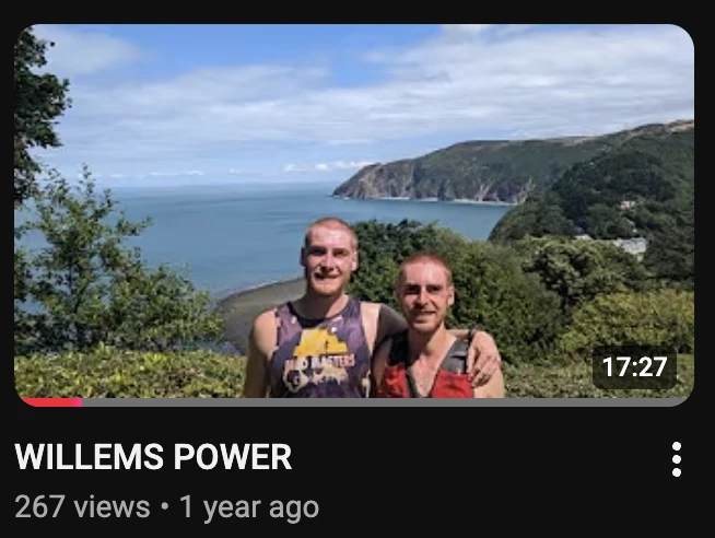 Eerste YouTube video — WILLEMS POWER
